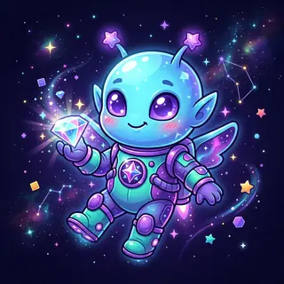 Sweep Merge alien mascot character